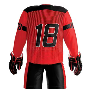 Cómodo uniforme de hockey sobre hielo de tamaño personalizado en stock 100% poliéster hecho uniforme de hockey sobre hielo - Product Image 5