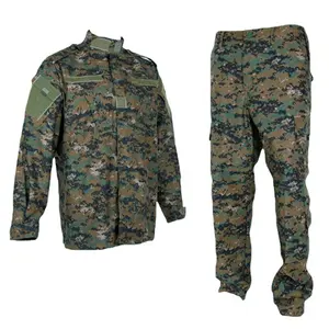 Individuelle Arbeitskleidung Jackette Outdoor Jagd Ripstop-Anzug Tarnung amerikanische Uniform Baumwolle/Polyester Kampf Tarnanzug-Set