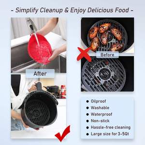 Tapis à vapeur en silicone réutilisable Durable Léger Flexible Sans huile Cuisine saine Favorise la sécurité au lave-vaisselle Tapis de cuisine parfaits - Product Image 4