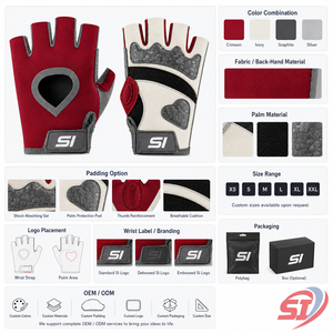 Custom Cycling Gloves <b>Half</b> Finger Gel Padded Breathable Anti <b>Slip</b> Road MTB Bike Gloves Custom Logo OEM Wholesale - Product Image 5