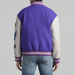 Chaquetas Universitarias Personalizadas con Logotipo, Modelo 2025, Talla Grande para Hombre, Chaquetas Lisas al por Mayor, Chaqueta Universitaria para Hombre - Product Image 4