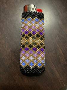 Eco-friendly Beaded <b>Lighter</b> Covers With Intricate Embroidery Lightweight Case for DIY Use Top Top Beaded Handmade <b>Lighter</b> Cover - Product Image 3