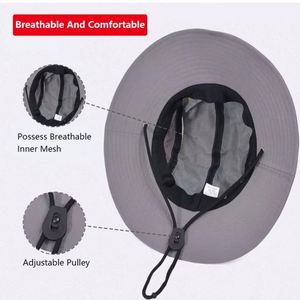 Chapeau de soleil d'extérieur OEM avec logo personnalisé brodé, chapeau bob pour la pêche et la randonnée, design tricoté assorti aux couleurs - Product Image 6