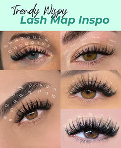 Wet wispy <b>lashes</b> easy to use spike wet <b>lash</b> extension premade best selling mink <b>lashes</b> wholesale with custom logo - Product Image 5