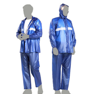 Traje de lluvia de primavera y otoño para hombre, traje de lluvia informal de Color sólido con un solo pecho, traje de lluvia ajustado para hombre, prendas de vestir de algodón - Product Image 4