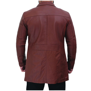 Chaqueta de Cuero Sintético para Hombre, con Cierre de Cremallera, Ecológica, Transpirable, de Alta Calidad, Impermeable, Cortavientos, Estilo Casual Elegante - Product Image 4