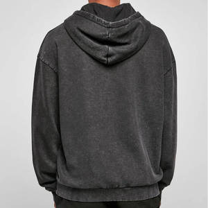 Sweat à capuche Vintage Stone Acid Wash pour hommes de haute qualité Logo personnalisé Meilleure vente pour l'hiver Prix raisonnable Lettre anti-rétrécissement - Product Image 2