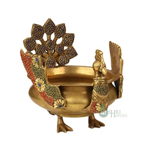 Calidad personalizada latón martillado Urli forma superior y tamaño Urli a bajo precio para la decoración del hogar - Product Image 5