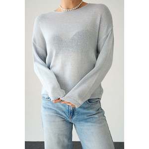 Pull en tricot bleu - Product Image 3