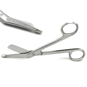 Tijeras de vendaje de oro OEM, soporte técnico en línea manual, base de acero inoxidable, instrumentos quirúrgicos para uso médico sanitario - Product Image 5