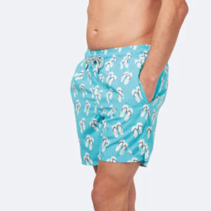 Pantalones cortos con estampado de sublimación para hombre, para playa, rectos, de poliéster, para hombre - Product Image 2