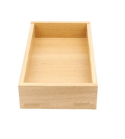 Organisateur de rangement multi-compartiments en bois massif de qualité supérieure pour bureau, cuisine, maison, salle de bain, chaussures - Boîte à tiroirs en bois élégante et durable