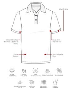 High Quality Men's <b>Classic</b> Solid Heather Grey Knitted Short Sleeve Golf Shirt Digital Printing Embroidered Blank Design - Product Image 5