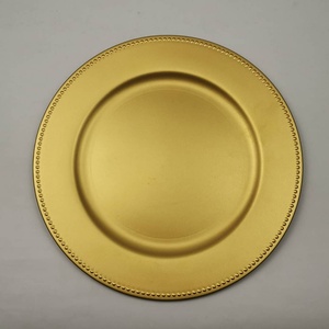 Platos de Presentación Dorados de Lujo, Platos Redondos con Acabado Metálico para Decoración de Mesa de Bodas y Eventos, Venta al por Mayor, Hechos a Mano - Product Image 3