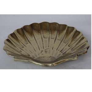 Bol de bateau moderne en fonte d'aluminium Bol en fonte d'aluminium brut en laiton forgé Bol de bateau ovale conique Artisanat en métal Décor moderne - Product Image 4