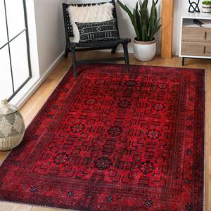 Tapis lavable Netline Home Studio Geometry Crimson Red Heritage - Product Image 3