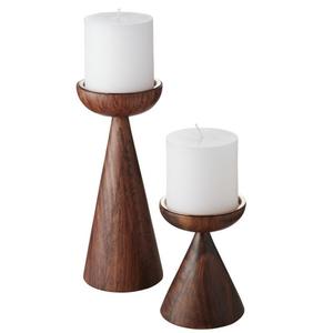 Vente en gros de bougeoir carré en bois de qualité design fait à la main pour décoration de table de fête de Noël décoration de la maison - Product Image 5