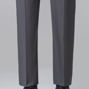 Pantalones de Vestir Formales para Hombre, de Lona, Corte Recto, Cintura Media, Ajuste Clásico, Profesional, de Oficina, 100% Algodón, Transpirable, Personalizado - Product Image 3