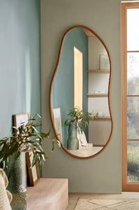 Marco de espejo de pared de madera hecho a mano rústico con acabado antiguo diseño elegante para interiores de casas clásicas uso decorativo al por mayor - Product Image 4