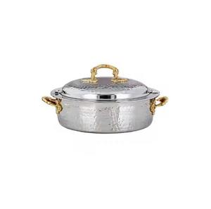 Cazuela de diseño atractivo con asas metálicas doradas para servir olla caliente para cocina, cazuelas de tamaño y color personalizados - Product Image 6