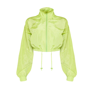 Venta caliente chaqueta de primavera con cremallera personalizada a prueba de viento ligera para mujer chaqueta cortavientos de gran tamaño para hombres - Product Image 2