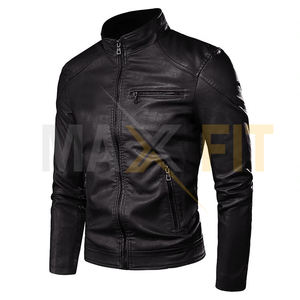 MAXFIT ENTERPRISES Veste en cuir vintage pour homme, style motard décontracté avec compatibilité hivernale, printemps et automne - Product Image 6