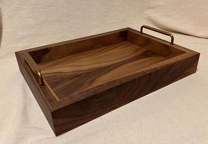 Natural Wood Ottoman <b>Table</b> Tray | Smooth Handmade <b>Work</b> | Wholesale Supplier - Product Image 2