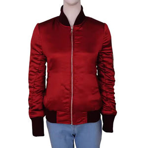 Chaqueta Bomber de Invierno para Mujer, Diseño OEM, Manga Larga, Cálida, Talla Adulto, Venta Caliente, Chaqueta Bomber Personalizada para Mujer - Product Image 4