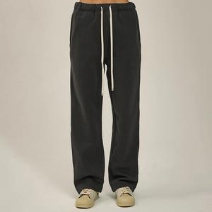 Pantalon de survêtement pour hommes, 350 g/m² avec logo personnalisé, pantalon droit lourd de style décontracté - Product Image 4