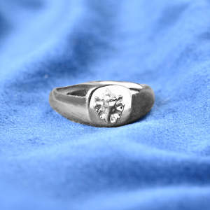 NOVAMART Fine Boho Men's Geometric Oval Cut 925 Sterling <b>Silver</b> <b>Statement</b> <b>Ring</b>-Fine Jewelry Wholesale Export - Product Image 3