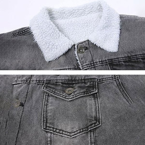 Chaqueta Vaquera Lavada Personalizada al por Mayor, Chaqueta Vaquera Unisex Extra Grande y de Talla Grande, Ropa de Calle de Moda, Chaqueta Vaquera Informal de Alta Calidad - Product Image 5