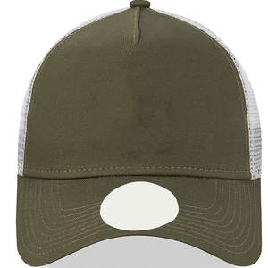 Gorra de camionero de espuma de cinco paneles de alta calidad con diseño trasero de malla de parche personalizado para hombres y mujeres estilo informal - Product Image 2