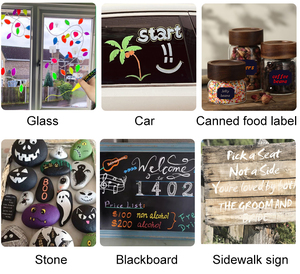 Nhãn hiệu riêng tùy chỉnh <span class=keywords><strong>15mm</strong></span> rộng phẳng Nib nước dựa trên graffiti đánh dấu nghệ thuật đánh dấu xóa được lỏng phấn bút xiên tùy chỉnh thiết kế - Product Image 5