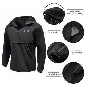 Vestes Homme Logo Personnalisé Athlétique Fitness Jogging Respirant Séchage Rapide Veste Sport Homme Veste Coupe-Vent - Product Image 3