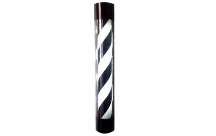 Black Rotating Barber Shop Sign for Hair Salon 90cm*15cm Featuring Comfortable Barber Chairs
