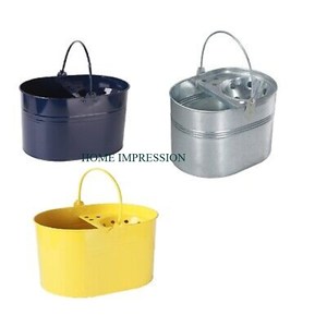 Handmade Galvanized <b>Mop</b> <b>Bucket</b> Superior Quality Handmade Floor Cleaner <b>Bucket</b> Dark Blue Color Modern Designer Iron <b>Mop</b> <b>Bucket</b> - Product Image 2