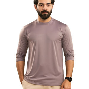 T-shirt pour homme en coton à manches longues, t-shirts de couleur unie, vêtements pour homme, manches longues pour le printemps et l'automne, sous-vêtements - Product Image 1