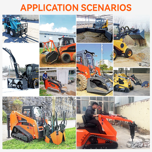DIG-BOY CE Certified Diesel Engine Powered <strong>Compact</strong> Seated Cheap Mini Skid Steer Front Loader Fully Hydraulic System 4x4 Wheel - Product Image 6