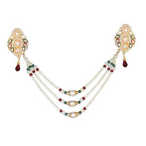Soha <b>Fashion</b> Kundan Austrian Stone Pearl Chain Kamarband 1503422-Elegant <b>Jewelry</b> <b>Set</b> - Product Image 1