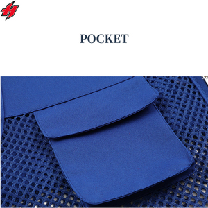 Chaleco publicitario Unisex 2026, chaleco voluntario con múltiples bolsillos, logotipo de impresión personalizado y chaleco sin mangas para hombre - Product Image 4