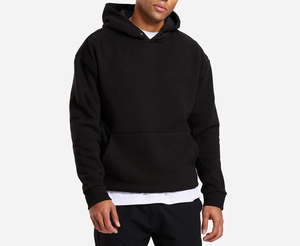 Ensemble survêtement pour homme en molleton épais uni décontracté surdimensionné à épaules tombantes, taille plus, personnalisé - Product Image 5