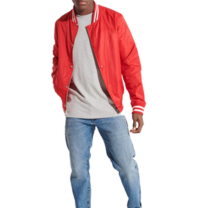 Chaqueta Varsity de Invierno para Hombre, Diseño Moderno, Color Sólido, Alta Calidad, Logotipo Frontal Personalizado, Servicio OEM, Transpirable, Secado Rápido - Product Image 2