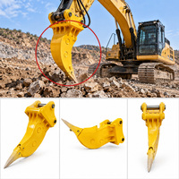 Ripper à double dent renforcé pour excavatrice, usage intensif, fourni par le fabricant, pour sols durs, pour excavatrice de construction