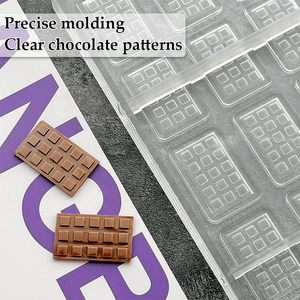 قالب شوكولاتة مربع صغير 3 جرام من البولي كربونات، قالب شوكولاتة مخصص سهل الفك - Product Image 4
