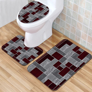 Custom Printed <b>Bath</b> Mat Bathroom Rug <b>Set</b> for Bathroom Non-Slip <b>Shower</b> Curtain <b>Bath</b> Mat - Product Image 2