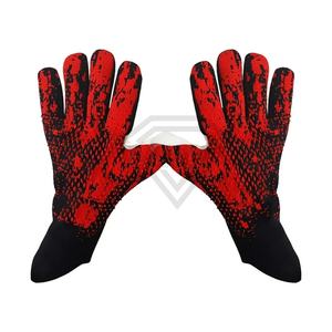 Guantes de portero de cuero de alta calidad a prueba de agua y diseño de logotipo personalizado Guantes de portero de fútbol OEM con calidad asegurada - Product Image 1