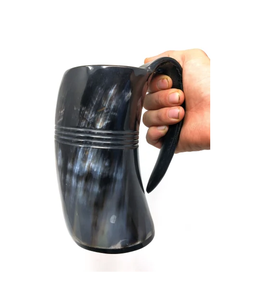 Horn Drinking <b>Mug</b> Indian Supplier Royal Handmade Polished Natural Buffalo Horn Modern Luxury Reusable Dishwasher Safe Business - Product Image 4