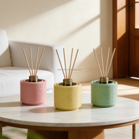 Diffuseur d'huiles essentielles rond de 50 ml pour la maison, l'hôtel, diffuseur d'arômes d'air, bouteilles de diffuseur d'arômes pour la maison, diffuseur de parfum pour cadeau