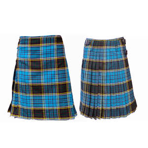 Made from Acrylic Wool with Leather <b>Straps</b> and <b>buckles</b> Anderson Modern tartan pattern Wool Durable Lightweight Premium Quality - Product Image 4
