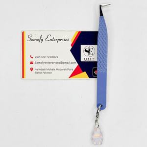 Labubu Charm <b>Eyelash</b> <b>Extension</b> Tweezers Curved Fiber Tip Stainless Steel Durable Precision Volume Lash <b>Extension</b> 10MM Length - Product Image 1